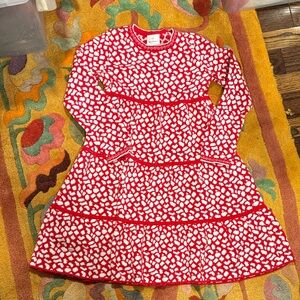 Hanna Andersson Red and White Kids Sweater Dress